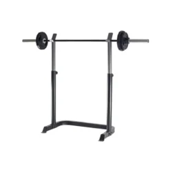 Banc de développé couché homegym réglable avec chandelles, pupitre à biceps et leg curl