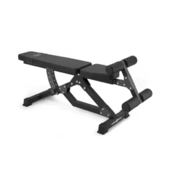 Banc de musculation à abdominaux avec dossier et rouleaux de blocage réglables