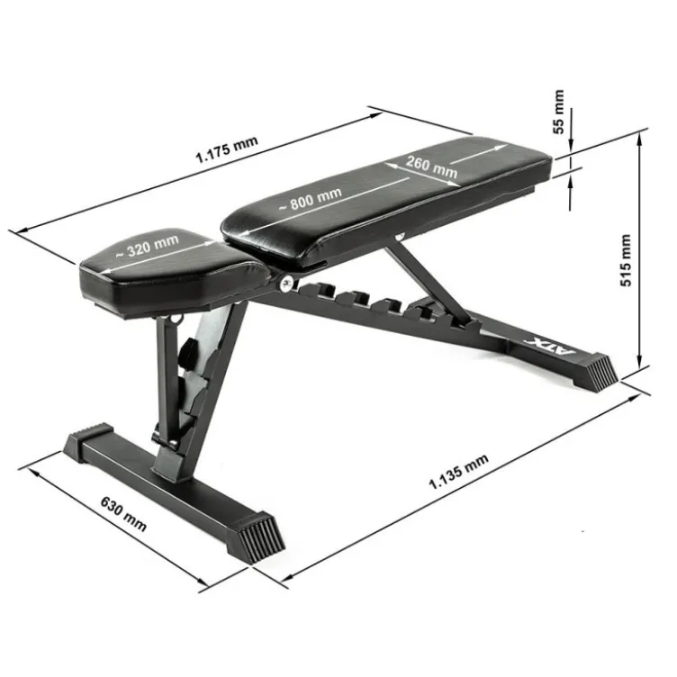 Banc de musculation ATX multi-réglages haute qualité pour home-gym
