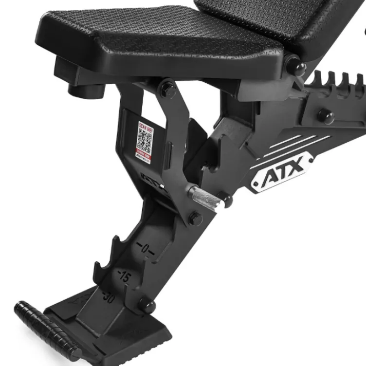 Banc de musculation ATX Warrior avec dossier large pour home-gym - Sellerie Grip en Polyuréthane