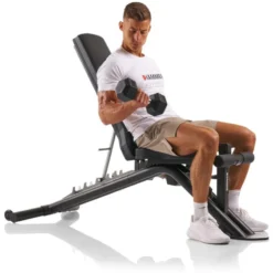 Banc de musculation Autark Hammer avec capacité de charge jusqu'à 450 kg - Position inclinée et déclinée