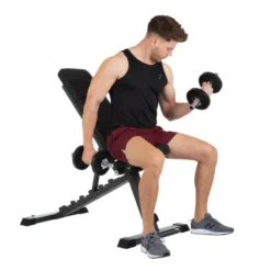 Banc de musculation avec capacité de charge de 250 kg - Incliné et décliné