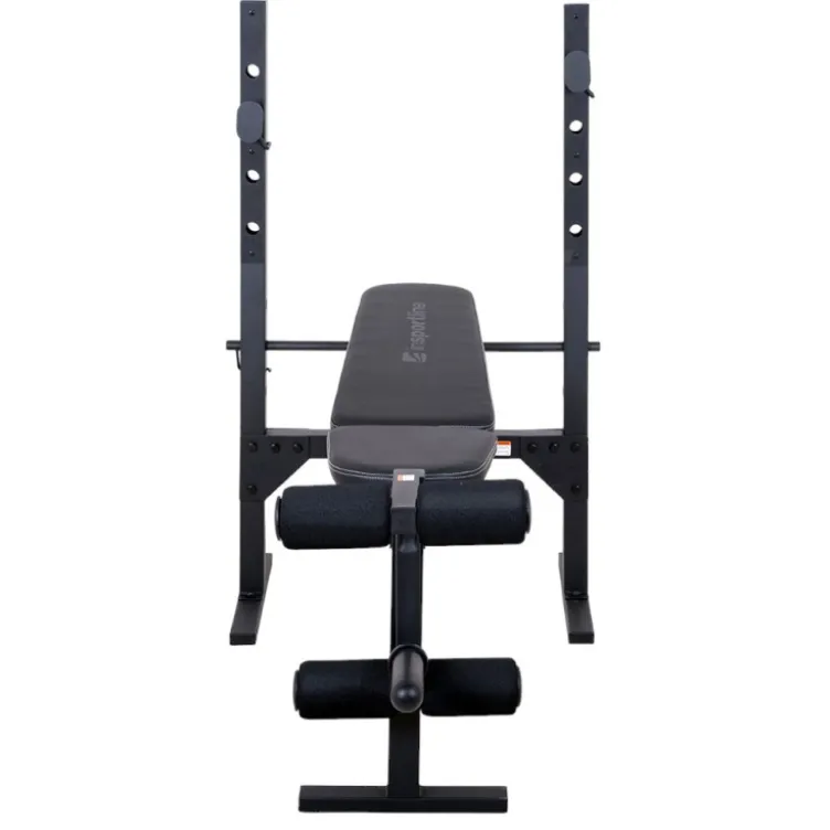 Banc de musculation avec chandelles et option leg curl extension pour Home-Gym - Capacité de charge 230 kg