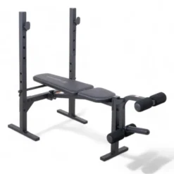 Banc de musculation avec chandelles et option leg curl extension pour Home-Gym - Capacité de charge 230 kg