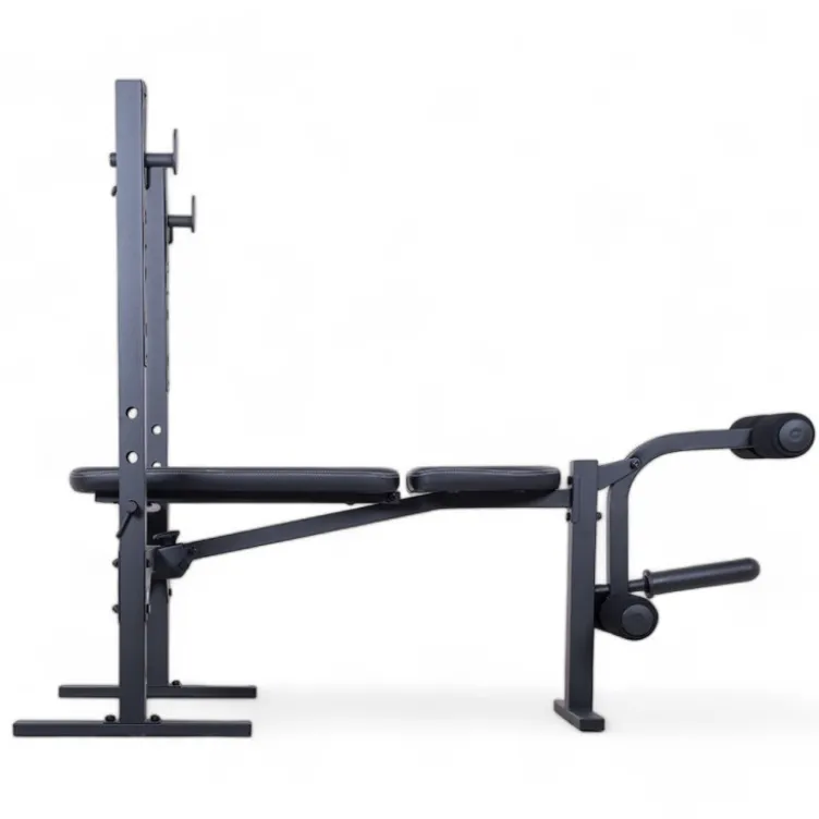 Banc de musculation avec chandelles et option leg curl extension pour Home-Gym - Capacité de charge 230 kg