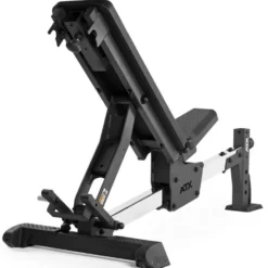 Banc de musculation avec support pour options avant et arrière - Sellerie ergonomique en polyuréthane avec capacité de 500 kg