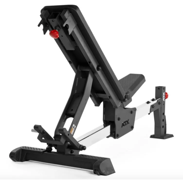 Banc de musculation avec support pour options avant et arrière - Sellerie ergonomique en polyuréthane avec capacité de 500 kg