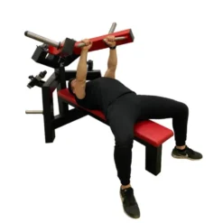 Banc de musculation Chest Press à charges libres avec bras convergents - Développé couché à plat
