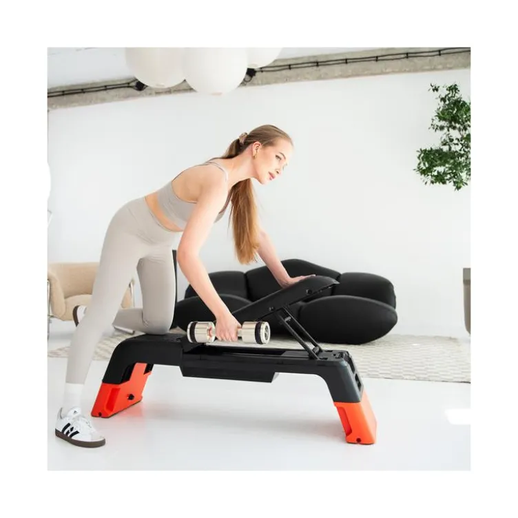 Banc de musculation combiné step avec compartiment de rangement – Capacité max 180 kg