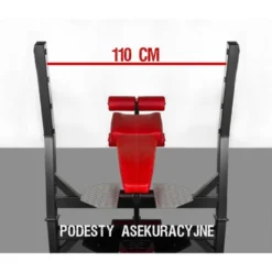 Banc de musculation décliné avec chandelles de support - Support pour jambes sur 8 niveaux