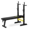 Banc de musculation et support de barre + poste à dips pour home-gym