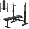 Banc de musculation inclinable avec support d'haltères réglables en hauteur - Haltérophilie