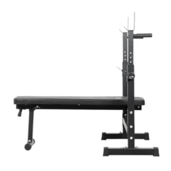 Banc de musculation inclinable avec support d'haltères réglables en hauteur - Haltérophilie