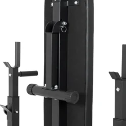 Banc de musculation inclinable avec support d'haltères réglables en hauteur - Haltérophilie