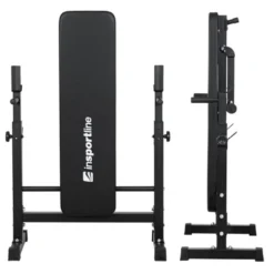 Banc de musculation inclinable avec support d'haltères réglables en hauteur - Haltérophilie