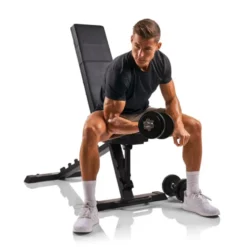 Banc de musculation inclinable et déclinable de -10° à 90° avec capacité de charge de 250 kg pour home gym