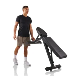 Banc de musculation inclinable et déclinable de -10° à 90° avec capacité de charge de 250 kg pour home gym
