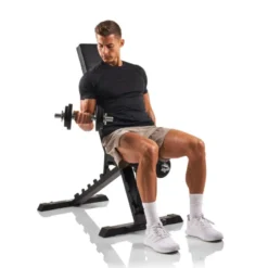 Banc de musculation inclinable et déclinable de -10° à 90° avec capacité de charge de 250 kg pour home gym