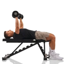 Banc de musculation inclinable et déclinable de -10° à 90° avec capacité de charge de 250 kg pour home gym