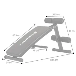 Banc de musculation incliné polyvalent - capacité de charge 120 kg