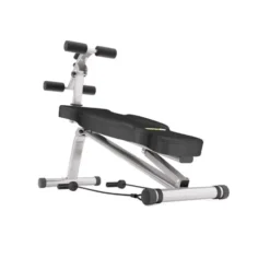 Banc de musculation multifonction avec câble de tirage et système de blocage des pieds - Capacité de 180 kg