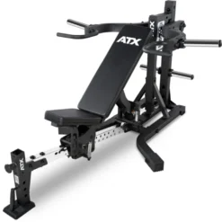 Banc de musculation multifonctions ATX avec bras de leviers 2 x 125 kg ultra complet