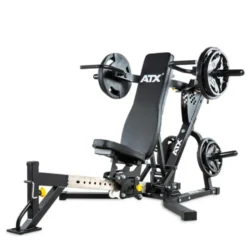 Banc de musculation multifonctions ATX avec bras de leviers 2 x 125 kg ultra complet