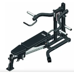 Banc de musculation multifonctions ATX avec bras de leviers 2 x 125 kg ultra complet