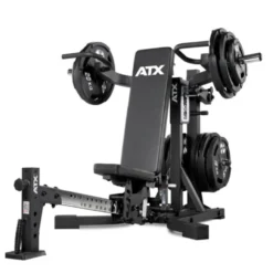 Banc de musculation multifonctions ATX avec bras de leviers 2 x 125 kg ultra complet