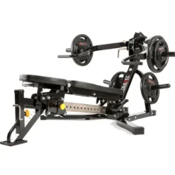 Banc de musculation multifonctions ATX avec bras de leviers 2 x 125 kg ultra complet