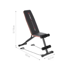 Banc de musculation multi-réglables pour training homegym - Dossier avec 8 inclinaisons