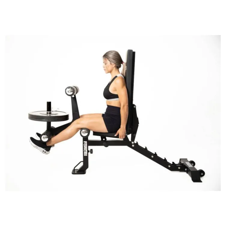 Banc de musculation MYBENCH V2 à capacité de charge 320 kg avec option leg curl et extension puis pupitre à biceps Force USA