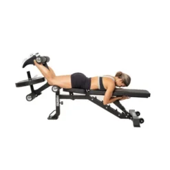 Banc de musculation MYBENCH V2 à capacité de charge 320 kg avec option leg curl et extension puis pupitre à biceps Force USA