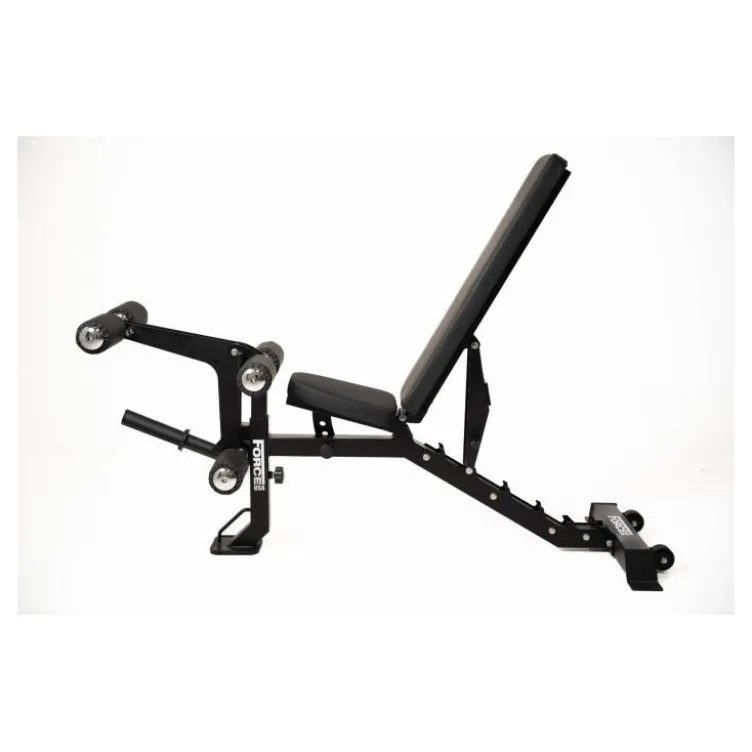 Banc de musculation MYBENCH V2 à capacité de charge 320 kg avec option leg curl et extension puis pupitre à biceps Force USA