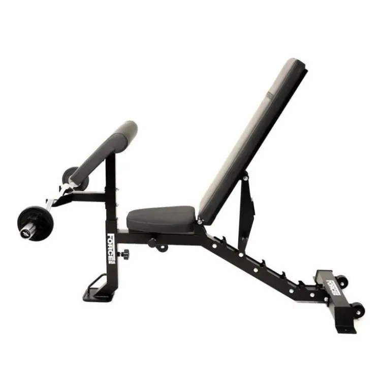 Banc de musculation MYBENCH V2 à capacité de charge 320 kg avec option leg curl et extension puis pupitre à biceps Force USA