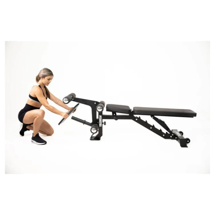 Banc de musculation MYBENCH V2 à capacité de charge 320 kg avec option leg curl et extension puis pupitre à biceps Force USA