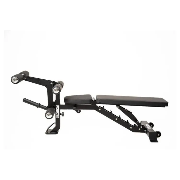 Banc de musculation MYBENCH V2 à capacité de charge 320 kg avec option leg curl et extension puis pupitre à biceps Force USA