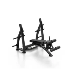 Banc de musculation olympique décliné professionnel réglable ultra robuste avec chandelles