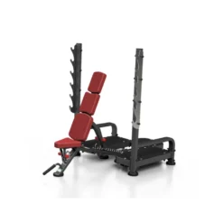 Banc de musculation olympique ajustable avec chandelles développé épaules et pectoraux