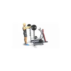 Banc de musculation olympique ajustable avec chandelles développé épaules et pectoraux