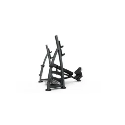 Banc de musculation olympique incliné réglable avec support de barres et reposes disques