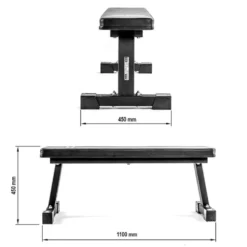 Banc de musculation plat compact et polyvalent capacité de charge 600 kg