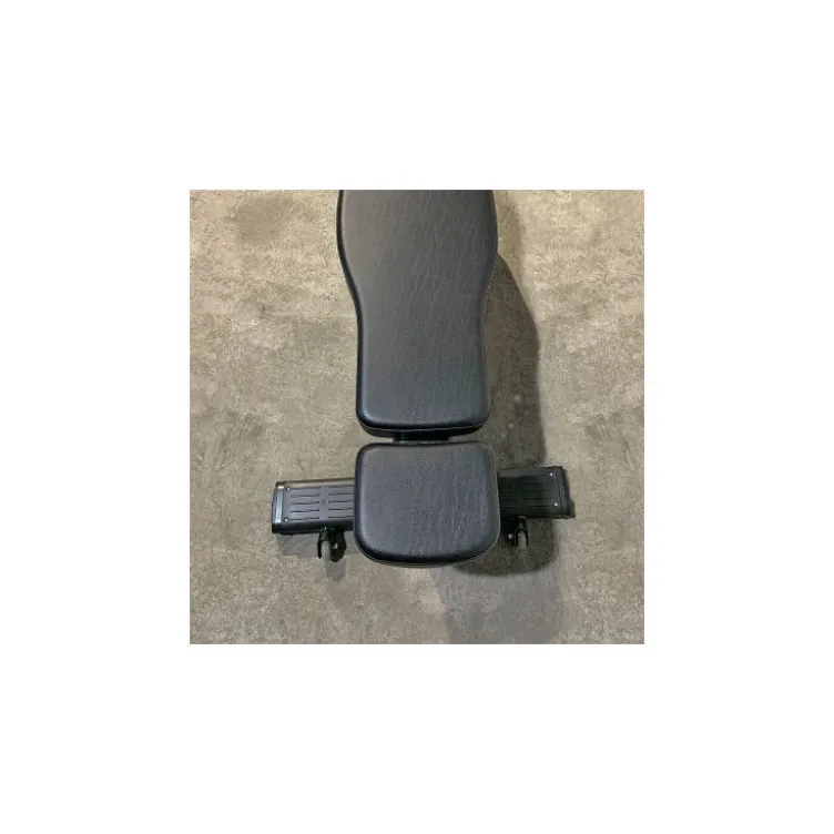 Banc de musculation plat professionnel avec poignée et roues de transport