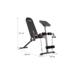 Banc de musculation pliable et ajustable - Entraînement home gym