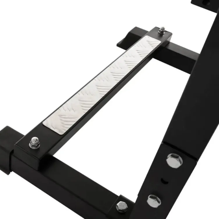 Banc de musculation pliable et multi-fonction avec rack - Capacité de charge 100 kg
