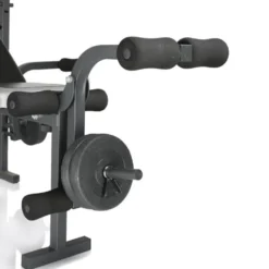 Banc de musculation polyvalent et pliable avec équipements multiples pour training à domicile