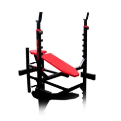Banc de musculation à position déclinée avec porte haltères capacité charge 400 kg