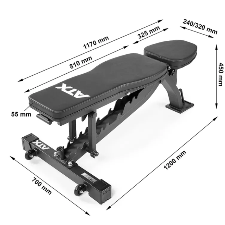 Banc de musculation professionnel ATX - multi-réglable pour entraînement en home-gym