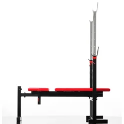Banc de musculation réglable avec porte-haltères pour homegym et salle professionnelle