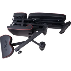 Banc de musculation réglable et pliable avec pupitre à biceps et reposes-pieds pour Home-Gym